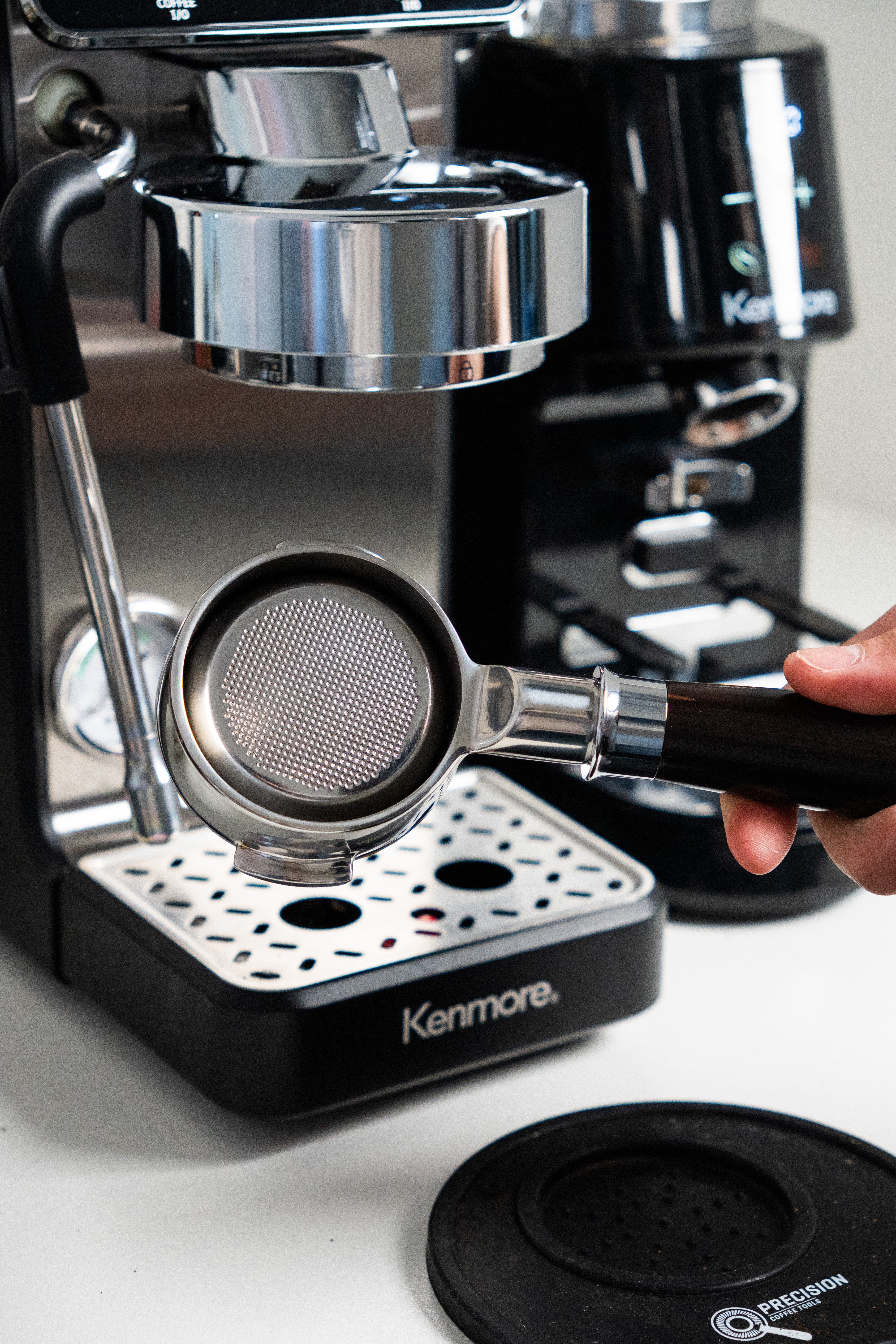 Bellaro Bottomless Portafilter, 58 mm – Kenmore Dualis