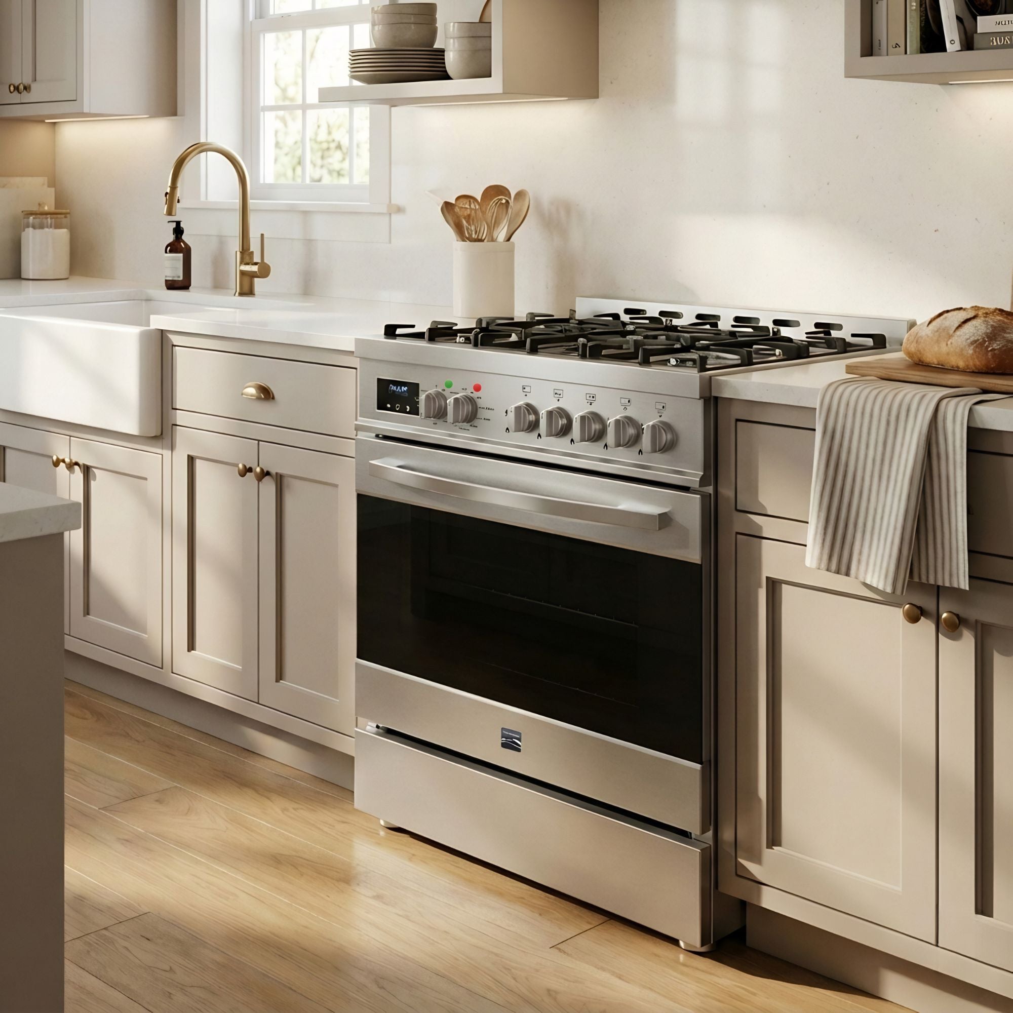 Kenmore 90 cm Dual Fuel Freestanding Range Cooker with Air Fry