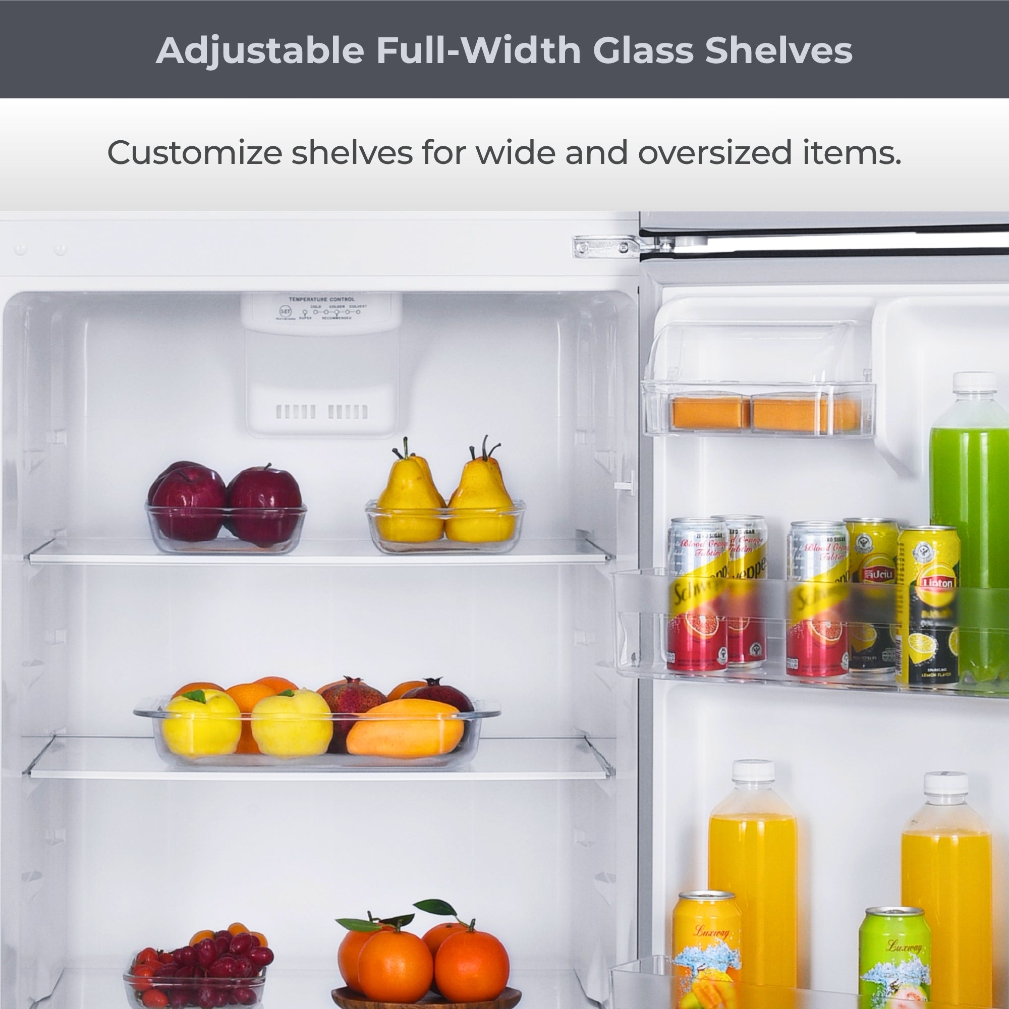 Kenmore 498L Top Mount Refrigerator Frost Free Stainless Steel Look Fridge Freezer Large Capacity LED Lighting Multi Air Flow Reversible Door AU