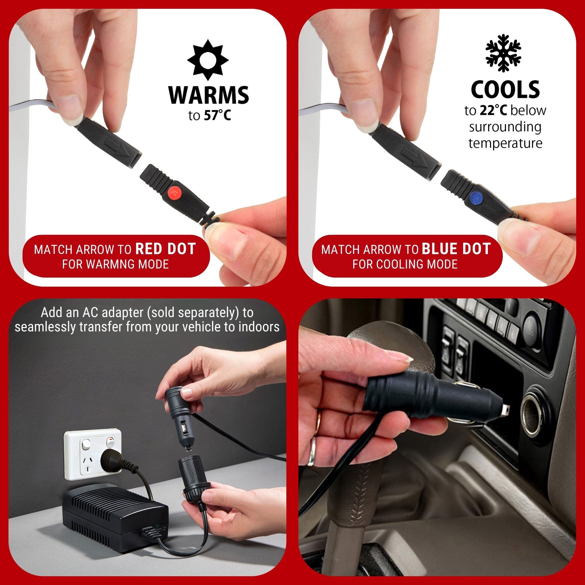 Koolatron Mini Fridge 12V Electric Iceless Cooler and Warmer, 42L Portable Car Fridge Refrigerator  For Travel, Trucking and Camping (Grey)