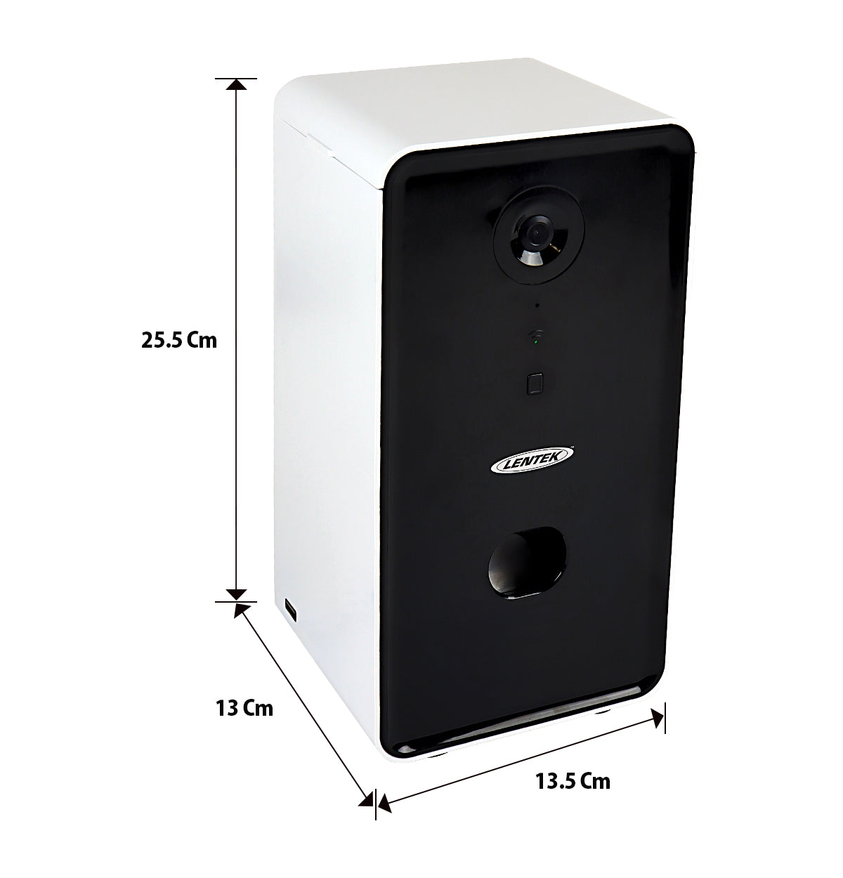 Lentek Smart Pet Treat Tosser with HD Camera, 2-Way Audio, Record and Share Photo and Video, Controlled WiFi Pet Treat Dispenser with Free App included