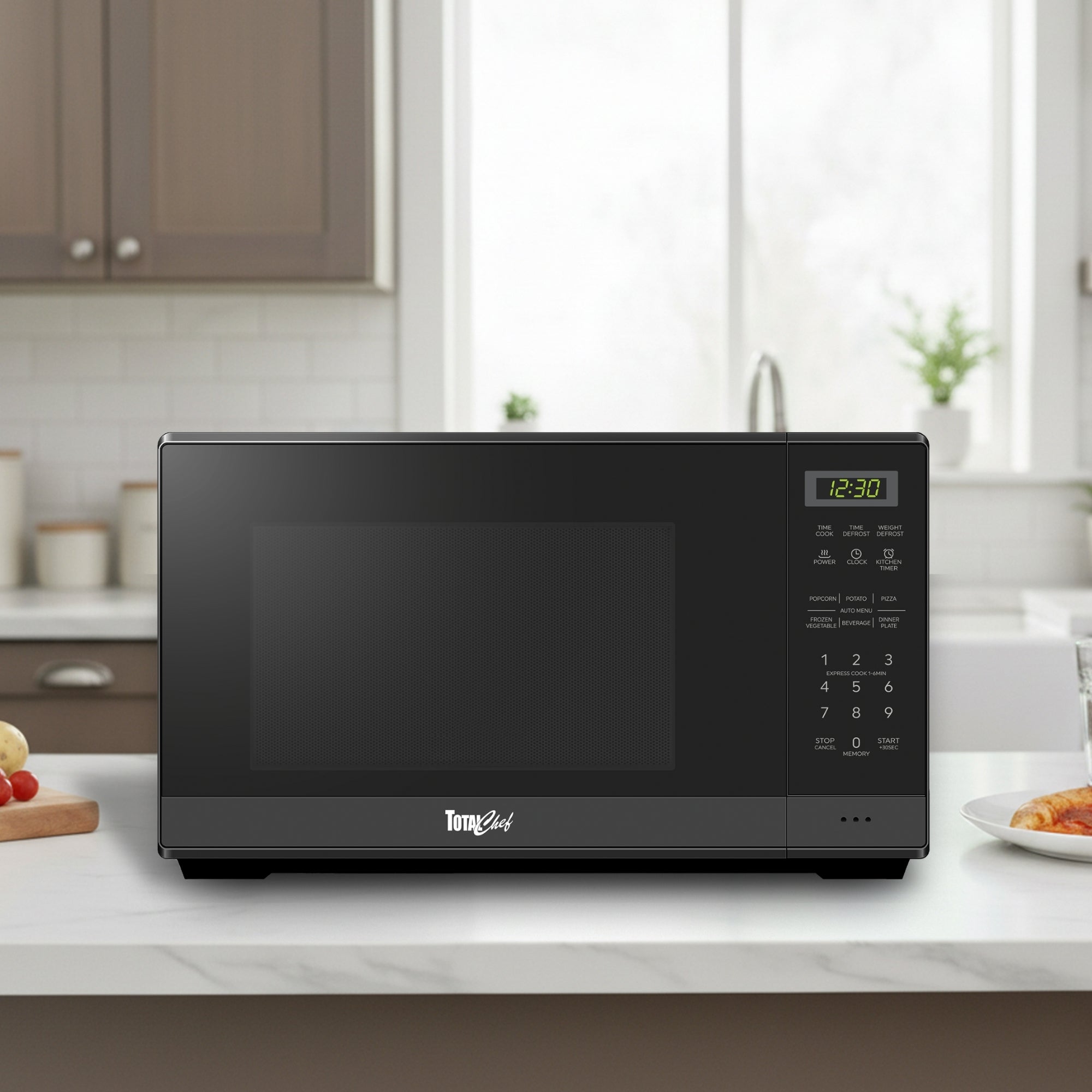 Total Chef 700W Microwave Oven 20L Black