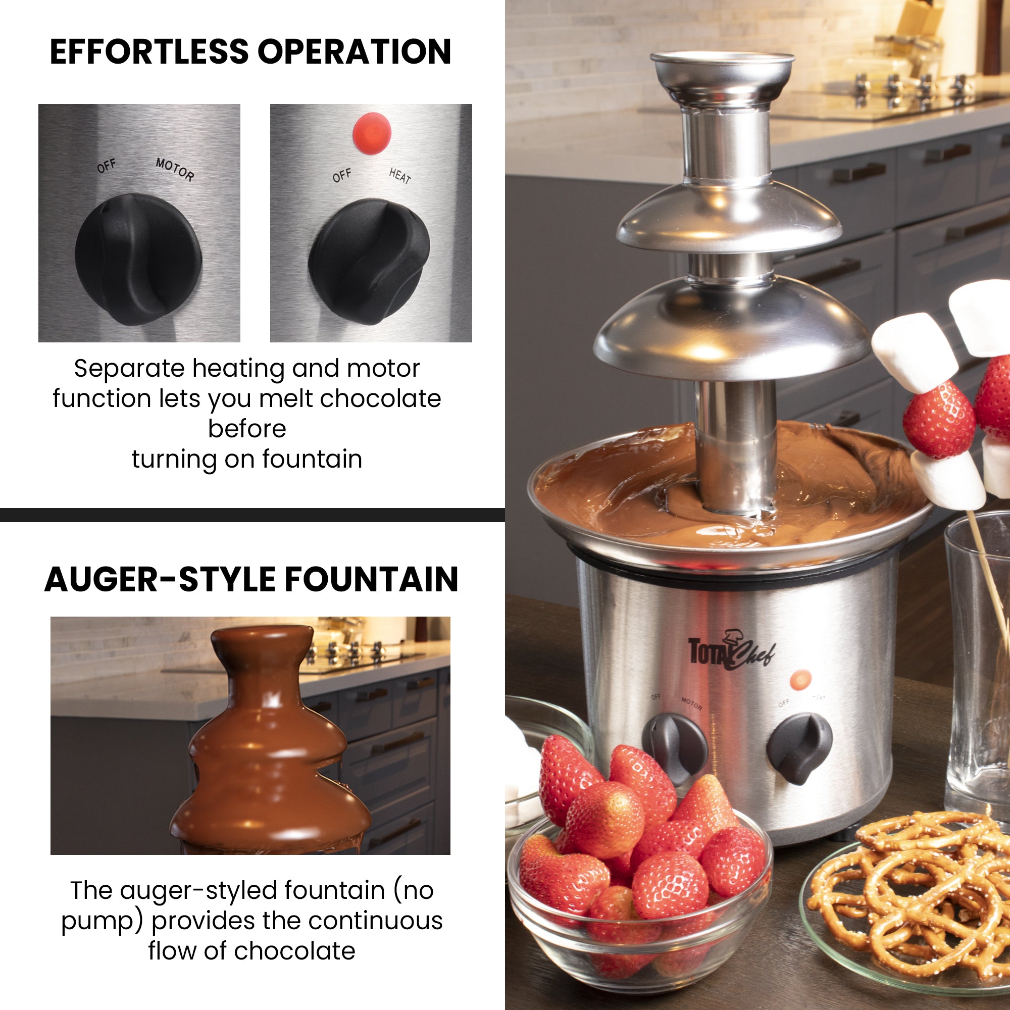 total-chef-chocolate-fondue-fountain-3-tier-stainless-steel