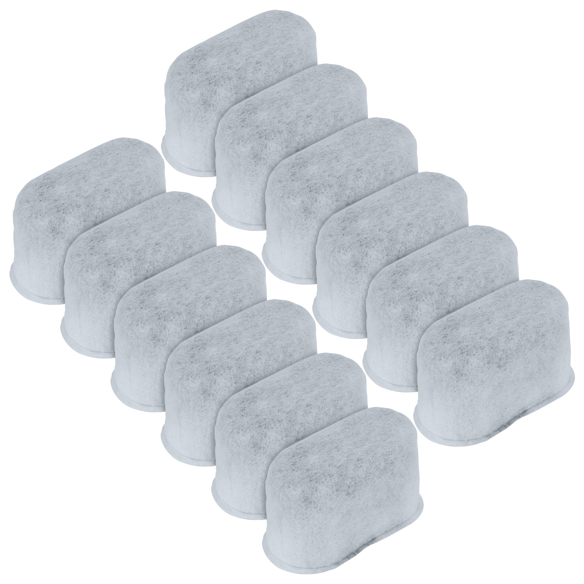 Koolatron Universal Fit Charcoal Water Filters for Coffee Makers, 12 Pack, Replacement Cartridges for Drip Coffeemaker, Activated Charcoal Filtration, Compatible with Most Brands