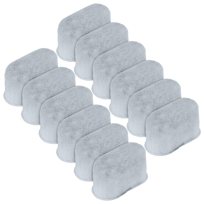 Koolatron Universal Fit Charcoal Water Filters for Coffee Makers, 12 Pack, Replacement Cartridges for Drip Coffeemaker, Activated Charcoal Filtration, Compatible with Most Brands