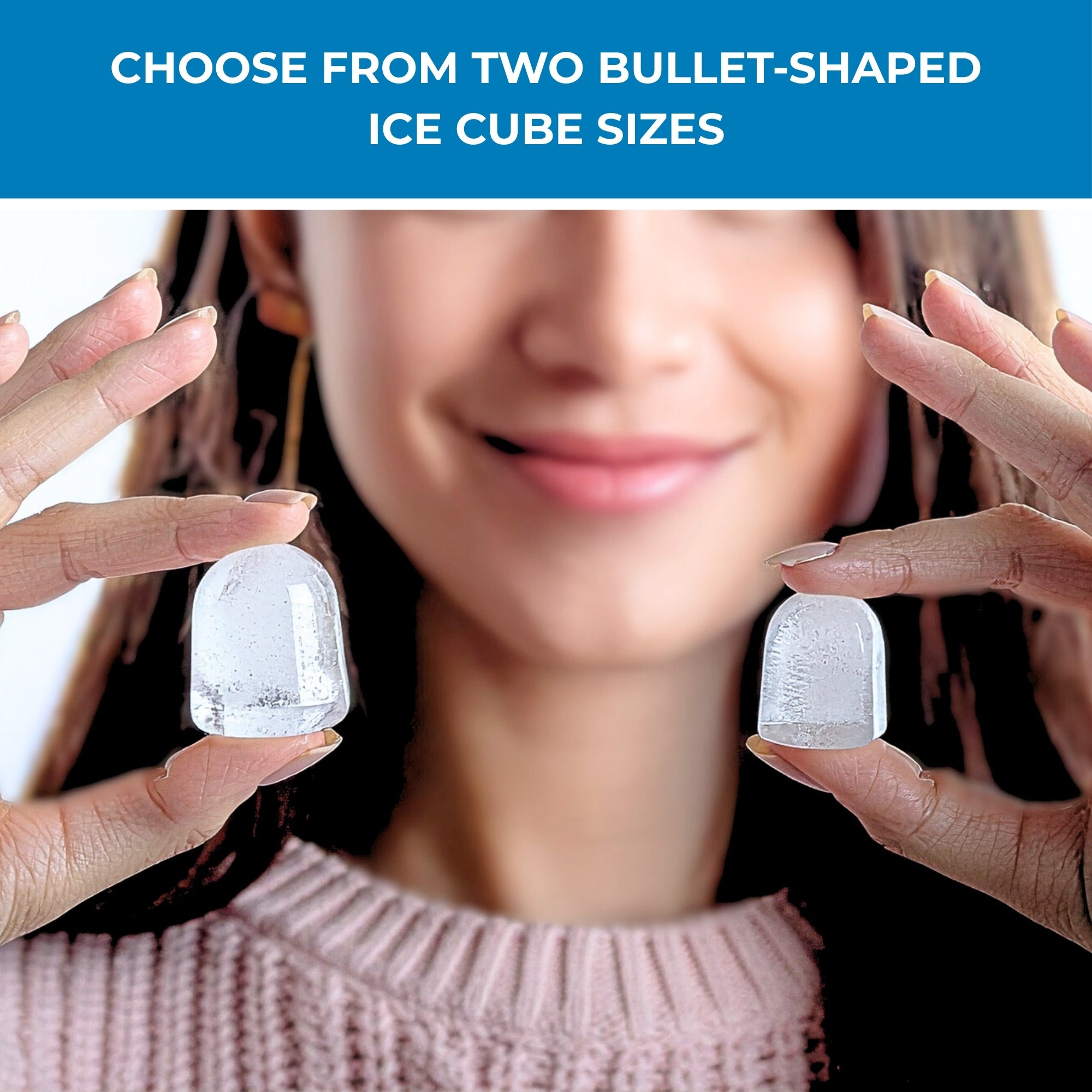 Koolatron Countertop Ice Machine | Portable Ice Maker | 12 kg of ice each day | 8 Ice Cubes Ready in 7 mins | 2 Sizes Of Ice Pellets | Ice Scoop & Basket Included | Self-Cleaning | White