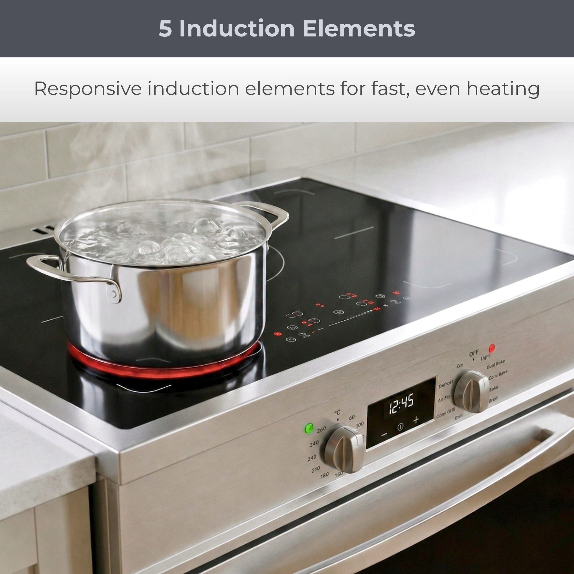Kenmore 90 cm Induction Freestanding Range Cooker with Air Fry