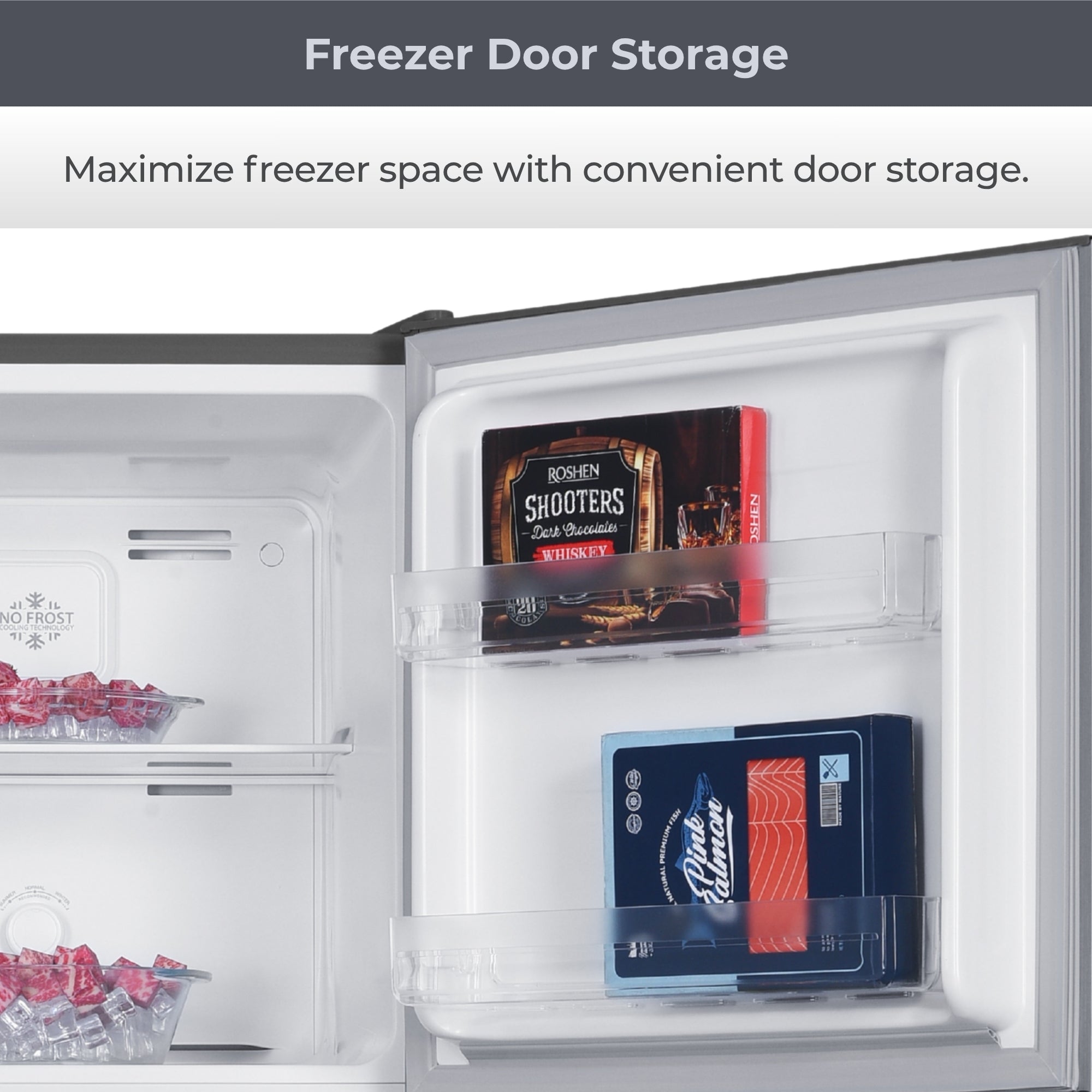 Kenmore 247L Top Mount Refrigerator Frost Free Stainless Steel Look Fridge Freezer Reversible Door LED Lighting Multi Air Flow 3.5 Star Energy AU