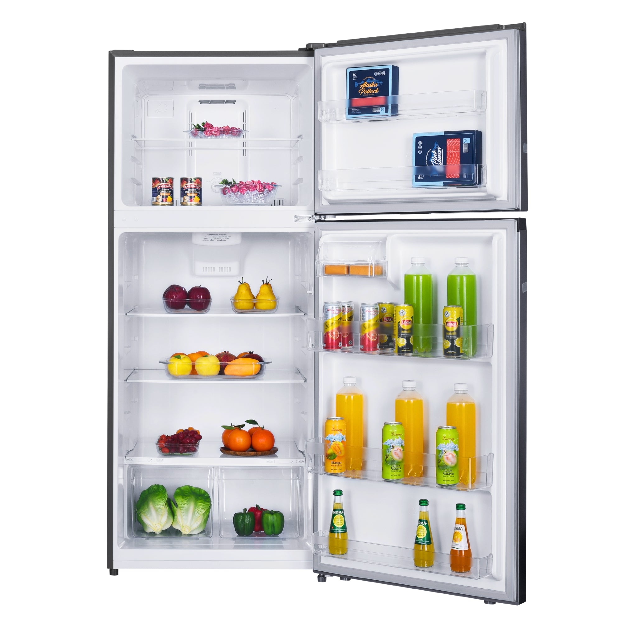 Kenmore 498L Top Mount Refrigerator Frost Free Stainless Steel Look Fridge Freezer Large Capacity LED Lighting Multi Air Flow Reversible Door AU