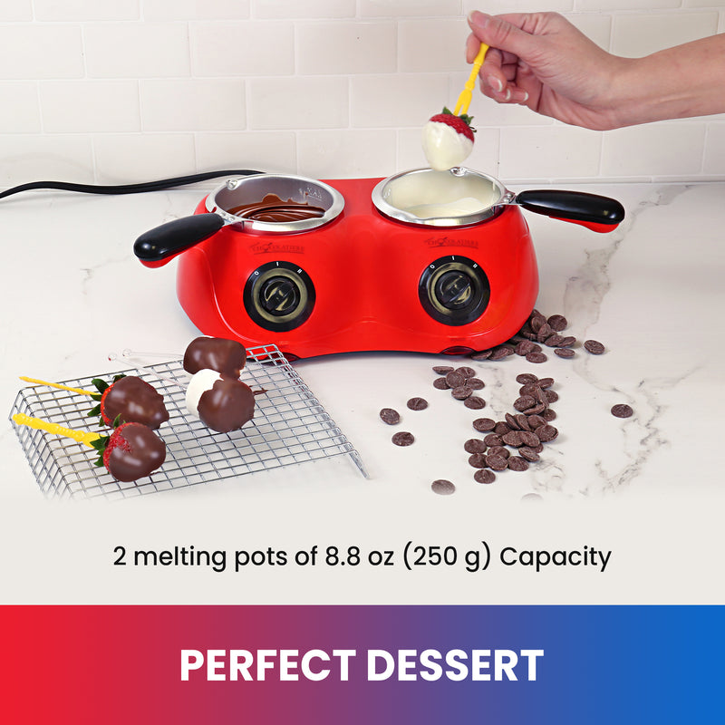 total-chef-chocolatiere-mini-fondue-pot-candy-maker-red